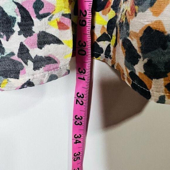 Lane Bryant Women's One-Shoulder Multicolored Animal Print Ruffled Top Size 22 - Picture 7 of 7